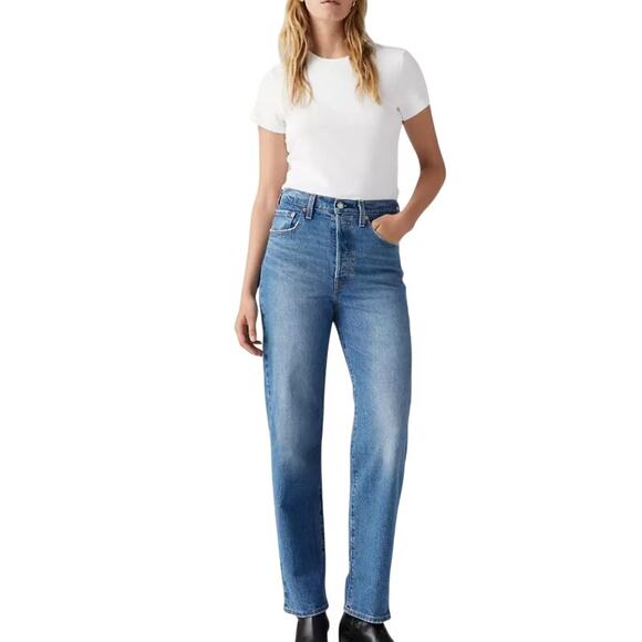 Levi's Ribcage Straight Ankle Jeans size 25 - Picture 1 of 5